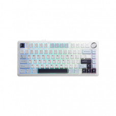 Клавіатура Aula F75 Leobog Reaper Hot-Swap PBT 2.4G Wireless/BT/USB UA White (6948391209241)