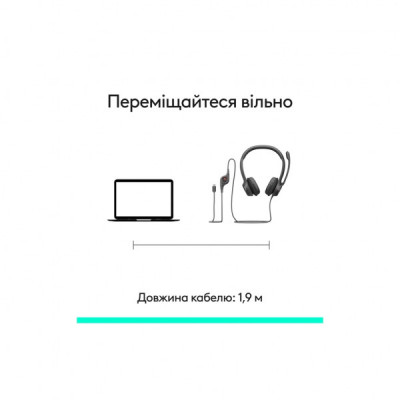 Навушники Logitech H390 USB-C Midnight Black (981-001576)