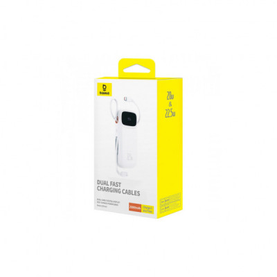 Батарея універсальна Baseus Qpow2 20000mAh 22.5W PD, QC/3.0, White (P10055002223-00)