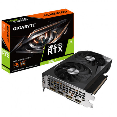 Відеокарта GIGABYTE GeForce RTX3060Ti 8Gb WINDFORCE OC (GV-N306TWF2OC-8GD)