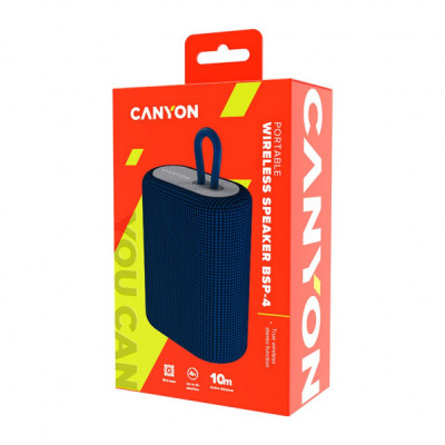 Акустична система Canyon BSP-4 Bluetooth Blue (CNE-CBTSP4BL)