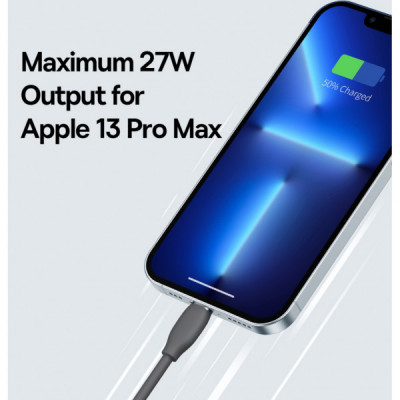 Дата кабель USB-C to Lightning 1.2m 20W Black Baseus (CAGD020001)