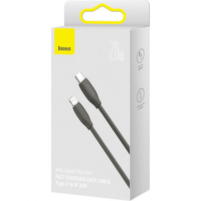 Дата кабель USB-C to Lightning 1.2m 20W Black Baseus (CAGD020001)