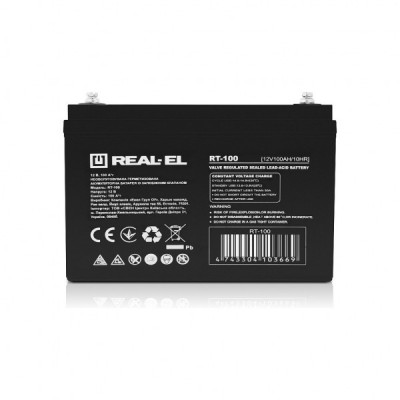 Батарея до ДБЖ REAL-EL RT-100, 12V-100Ah (RT-100)