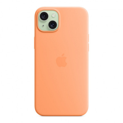 Чохол до мобільного телефона Apple iPhone 15 Plus Silicone Case with MagSafe Orange Sorbet (MT173ZM/A)