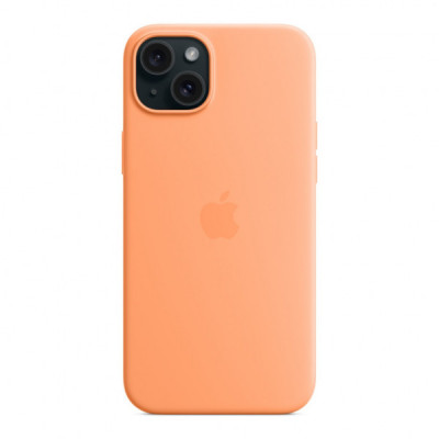 Чохол до мобільного телефона Apple iPhone 15 Plus Silicone Case with MagSafe Orange Sorbet (MT173ZM/A)