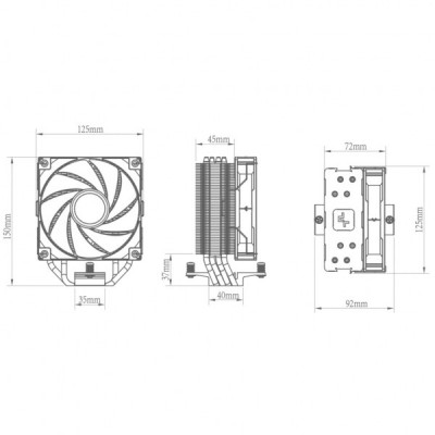 Кулер до процесора Deepcool AG400 LED