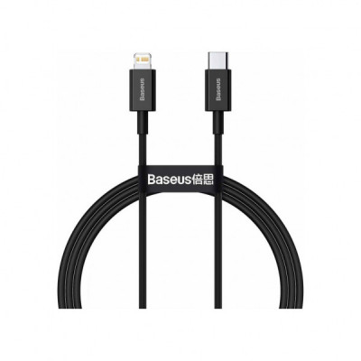 Дата кабель USB-C to Lightning 1.0m 20W Superior Series Black Baseus (CATLYS-A01)