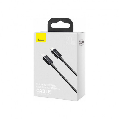 Дата кабель USB-C to Lightning 1.0m 20W Superior Series Black Baseus (CATLYS-A01)