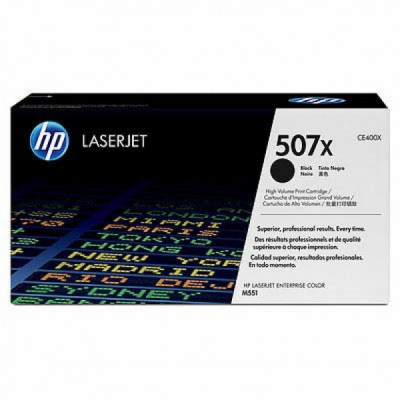 Картридж HP CLJ 507X blackXL, для Enterprise 500 ColorM551 (CE400X)