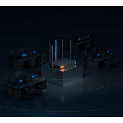 Маршрутизатор Tenda Маршрутизатор TENDA W30E Hotspot AX3000 4xGE (1xGE WAN, 2xGE LAN/WAN, 1xGE LAN) (W30E)