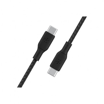 Дата кабель USB-C to USB-C 3.0m 100W black Belkin (CAB014BT3MBK)