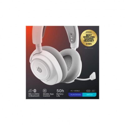 Навушники SteelSeries Arctis Nova 7 Gen 2 Wireless White (61731)