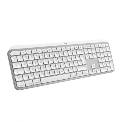 Клавіатура Logitech MX Keys S для MAC Bluetooth/Wireless UA Pale Grey (920-011638)