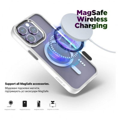 Чохол до мобільного телефона Armorstandart Unit MagSafe Apple iPhone 14 Pro Matte Clear Silver (ARM70437)