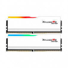 Модуль пам'яті для комп'ютера DDR5 64GB (2x32GB) 6000 MHz Ripjaws M5 Neo RGB Matte White G.Skill (F5-6000J3238G32GX2-RM5NRW)
