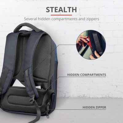 Рюкзак для ноутбука Trust 16", Nox Anti-theft Blue (23307_TRUST)