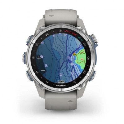 Смарт-годинник Garmin Descent Mk3, 43mm, Passvtd Steel/Fog Gry, Dive Computer, GPS дайвінг комп'ютер (010-02753-04)