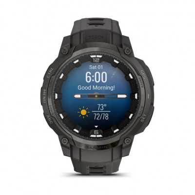 Смарт-годинник Garmin Instinct Crossover AMOLED, Charcoal Grey/Charcoal Grey, GPS смарт-годинник (010-03398-00)