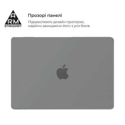 Чохол до ноутбука Armorstandart 13.6" MacBook Air M4/M3/M2 (A3240/A3113/A2681) Grey Air Shel (ARM80463)