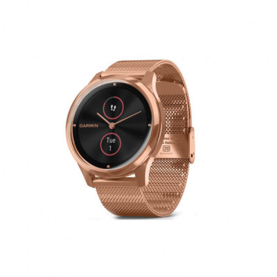 Смарт-годинник Garmin vivomove Luxe, Rose Gold, Milanese (010-02241-24)