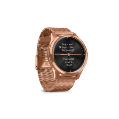 Смарт-годинник Garmin vivomove Luxe, Rose Gold, Milanese (010-02241-24)