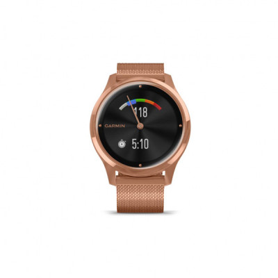 Смарт-годинник Garmin vivomove Luxe, Rose Gold, Milanese (010-02241-24)