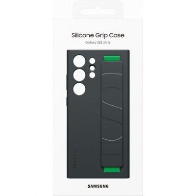 Чохол до мобільного телефона Samsung Galaxy S23 Ultra Silicone Grip Case Black (EF-GS918TBEGRU)