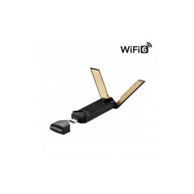 Мережева карта Wi-Fi ASUS USB-AX56 AX1800 USB 3.0 WPA3 MU-MIMO OFDMA (USB-AX56)