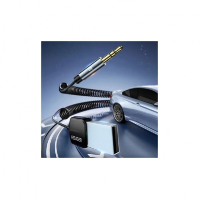 FM модулятор Essager Lingfeng Bluetooth 5.0 Aux Adapter Car Wireless Receiver USB (EBT-LF01-P)