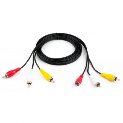 Кабель мультимедійний 3RCA to 3RCA 1.8m Vinga (VCP3RCA1.8)