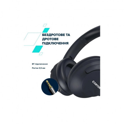 Навушники Canyon OnRiff 10 ANC Bluetooth Black (CNS-CBTHS10BK)