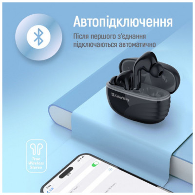 Навушники ColorWay Slim TWS-5 Earbuds Black (CW-TWS5BK)