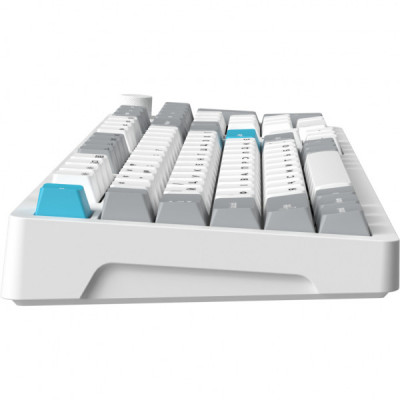 Клавіатура GamePro Asgard Drakkar Keychron Super Red Switch Wireless/Bluetooth/USB UA White (MK305WH)