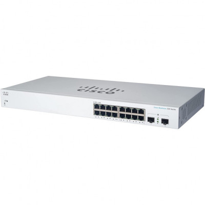 Комутатор мережевий Cisco CBS220-16T-2G-EU