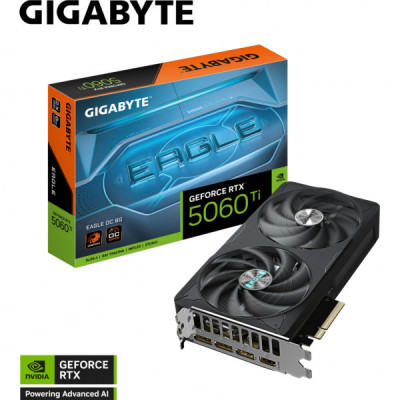 Відеокарта GIGABYTE GeForce RTX5060Ti 8Gb EAGLE OC (GV-N506TEAGLE OC-8GD)