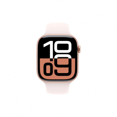 Смарт-годинник Apple Watch Series 10 GPS 46mm Rose Gold Aluminium Case with Light Blush Sport Band - M/L (MWWU3QH/A)