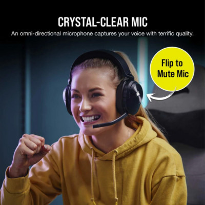 Навушники Corsair HS55 Wireless Gaming Dolby 7.1 Carbon (CA-9011280-EU)