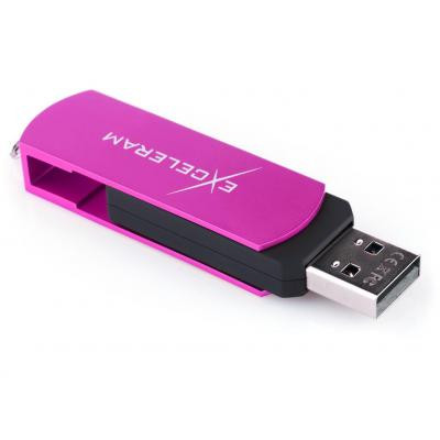 USB флеш накопичувач eXceleram 64GB P2 Series Purple/Black USB 2.0 (EXP2U2PUB64)