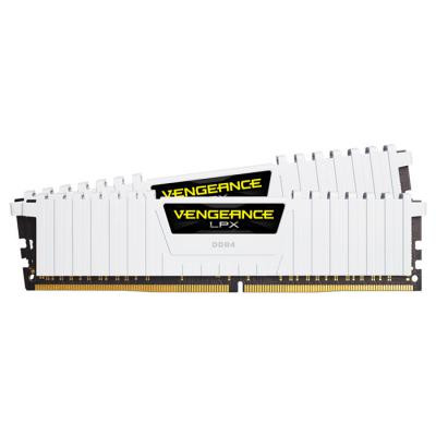 Модуль пам'яті для комп'ютера DDR4 16GB (2x8GB) 3200 MHz LPX White Corsair (CMK16GX4M2B3200C16W)