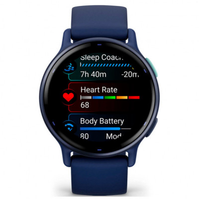 Смарт-годинник Garmin vivoactive 5, Cpt. Blue/Blue Metallic, GPS (010-02862-12)