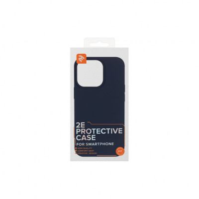 Чохол до мобільного телефона 2E Apple iPhone 14 Pro , Liquid Silicone, Midnight Blue (2E-IPH-14PR-OCLS-MB)
