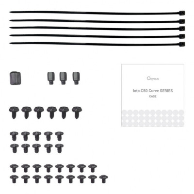 Корпус для ПК OCYPUS IOTA C50 BK CURVE ARGB DIGITAL (OTA-C50-BKD300CD-GL)