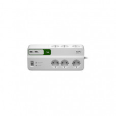 Мережевий фільтр живлення APC Essential SurgeArrest 6 outlets + 2 USB (5V, 2.4A) port (PM6U-RS)
