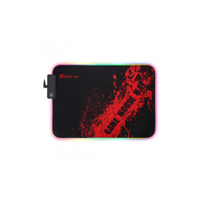 Килимок для мишки Xtrike MP-602 RGB lighting Black/Red (MP-602)