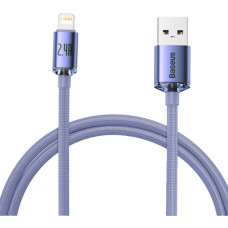 Дата кабель USB 2.0 AM to Lightning 1.2m 2.4A Purple Baseus (948087)