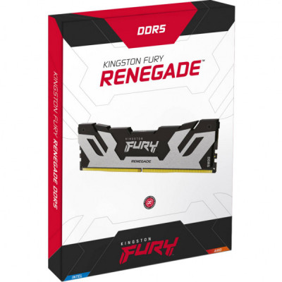 Модуль пам'яті для комп'ютера DDR5 32GB (2x16GB) 7600 MHz Renegade Silver XMP Kingston Fury (ex.HyperX) (KF576C38RSK2-32)