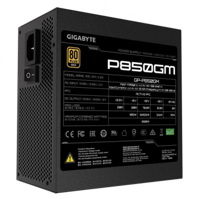 Блок живлення GIGABYTE 850W (GP-P850GM)