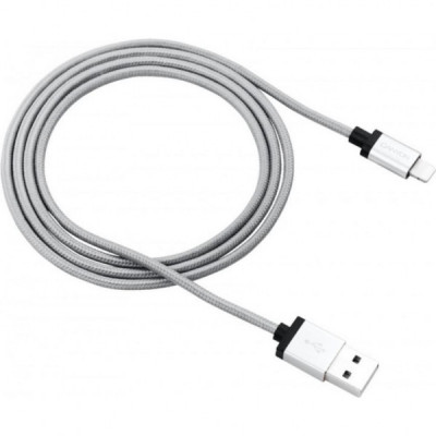 Дата кабель USB 2.0 AM to Lightning 1.0m MFI Dark gray Canyon (CNS-MFIC3DG)