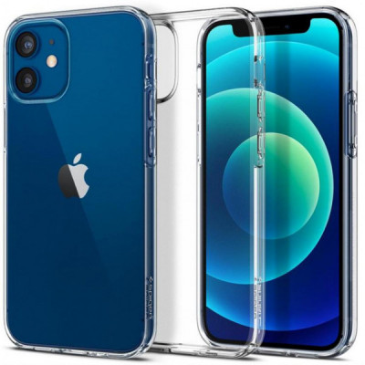 Чохол до мобільного телефона Spigen iPhone 12 mini Liquid Crystal, Crystal Clear (ACS01740)